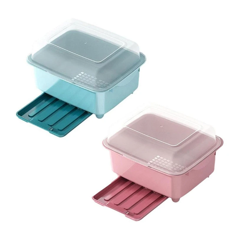 

Tableware Storage Box Bowl Chopsticks Cup Dish Drain Rack Kitchen Restaurants Household Plastic Cupboar Organizer