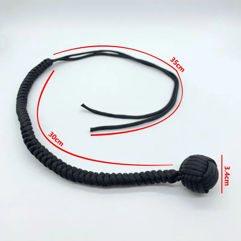 DIY Monkey Fist браслет в форме хлыста Открытый EDC канат для самообороны стальной шар разбитое окно Личная безопасность брелок с инструментами