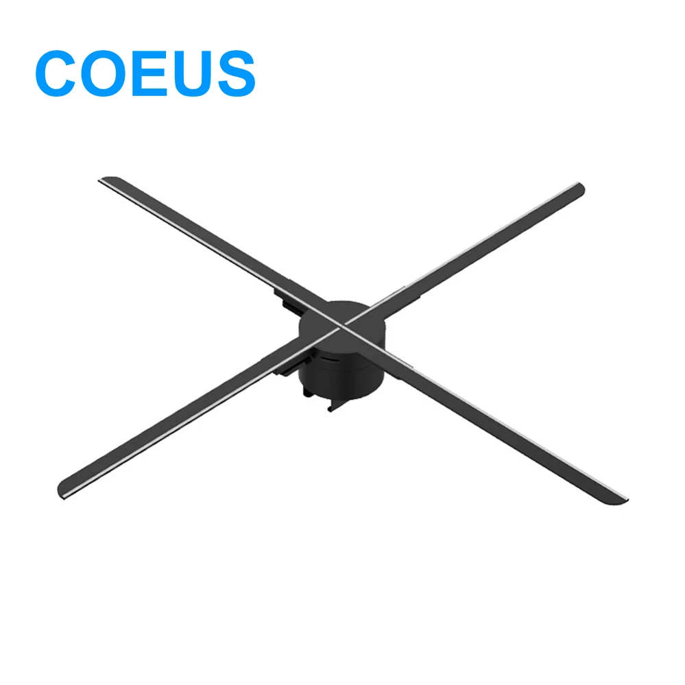 

V45CM 4 лопасти, технология рекламного дисплея, голографический светодиодный вентилятор, рекламный щит, 3D Голограмма, фото, видеопроектор