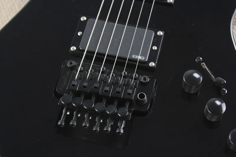 Рекламная цена Custom Shop kh подписи с мостом активный звукосниматель 9V батарея черная гитара 7-08