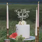 Погремушка для торта God bless, погремушка для торта для крещения, погремушка для торта для крещения, первого причастия и подтверждения