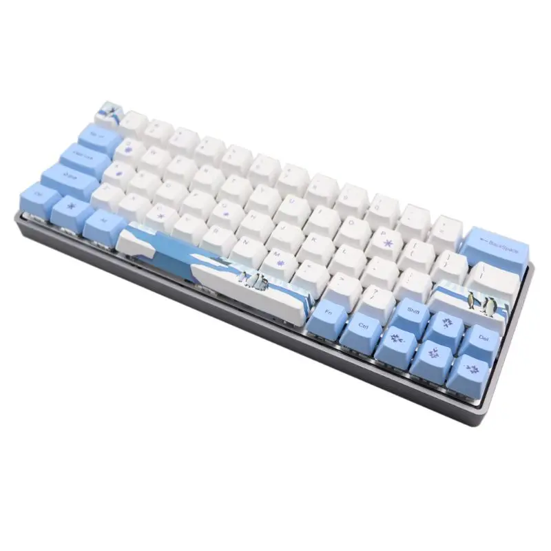 Колпачки для клавиш 61 + 11 OEM PBT полный набор механических колпачков клавиатуры