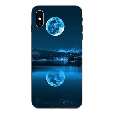 Clear TPU Custom Case Mobile Cover Design Shell Moonlight Reflection Sea Night Sunset | Мобильные телефоны и аксессуары