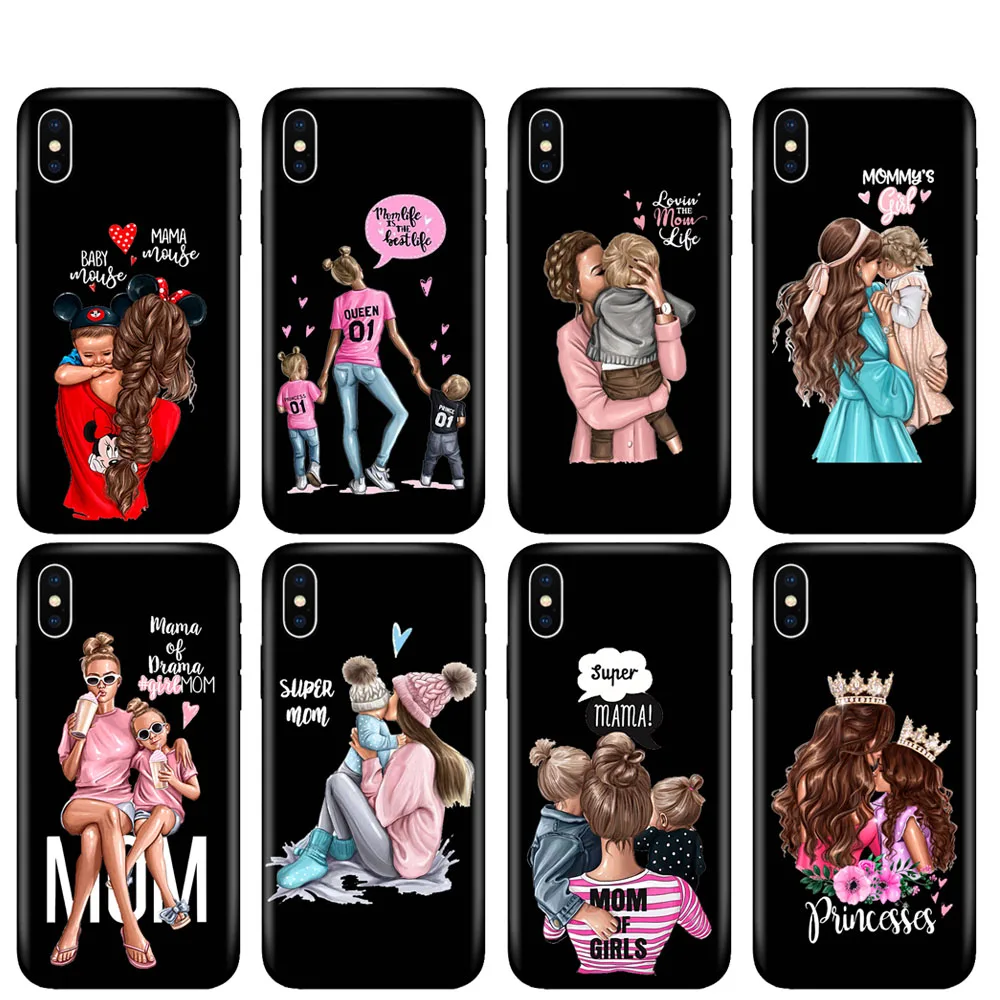 Черный чехол из ТПУ для iphone 5 5s se 6 6s 7 8 plus x 10 силиконовый XR XS 11 pro MAX Модный с надписью