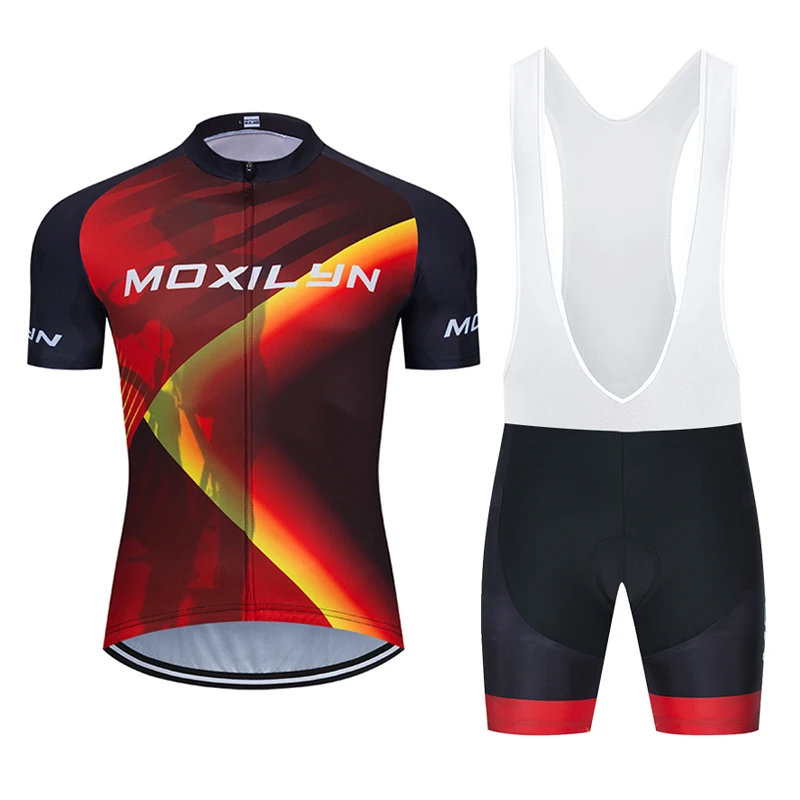 

Moxilyn 2020 Mens Black Cycling Clothing MTB uniform Bike Wear Cycling Jersey Short Set Ropa Ciclismo Maillot Culotte