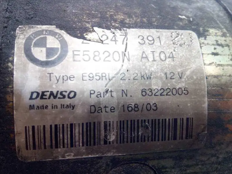 2247391/12412247391/5434367/стартер двигателя для BMW X5 (E53) 3 0 24 В TURBODIESEL CAT | 00-0 07 гарантия 1 год