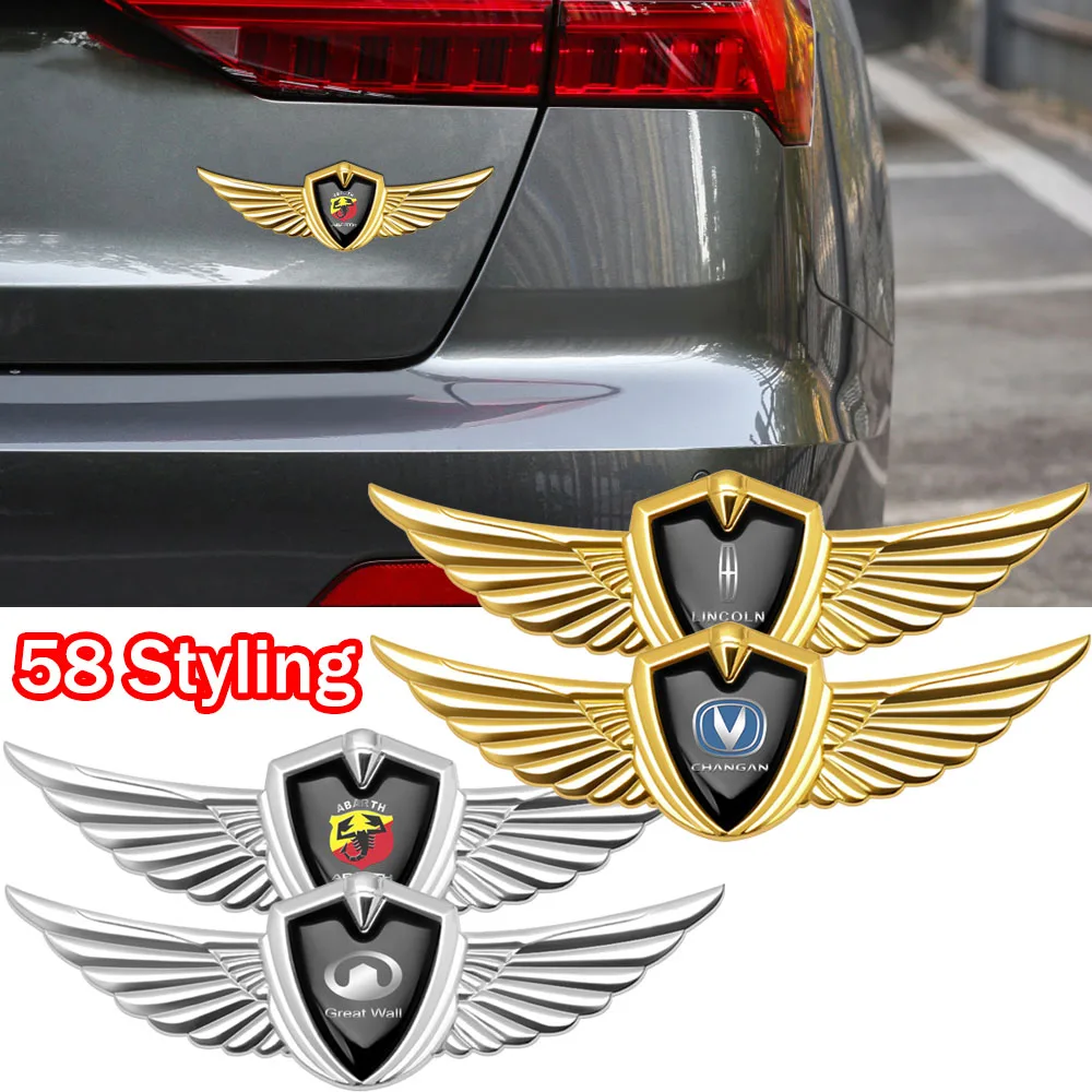 

New Metal Auto Badge Wing Body Trunk Decor Sticker For Volvo Rdesign S40 S60 S70 S80 S90 V40 V50 V60 V70 XC30 XC60 XC70 XC90 C30