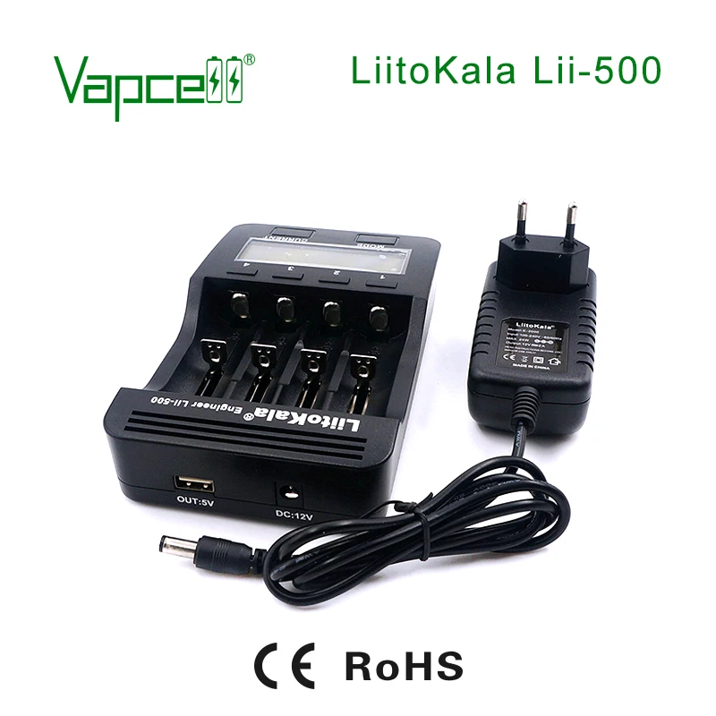 Vapcell зарядное устройство Liitokala Lii-500