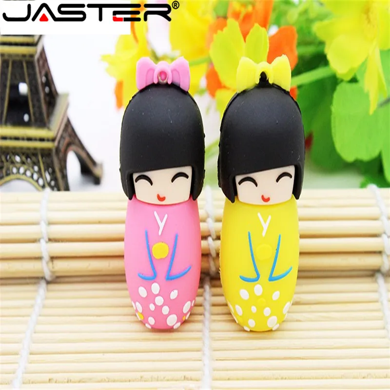 Корабль японские куклы девушки кимоно usb флэш памяти Флеш накопитель 4G 16 Гб оперативной 32 встроенной 64GB u