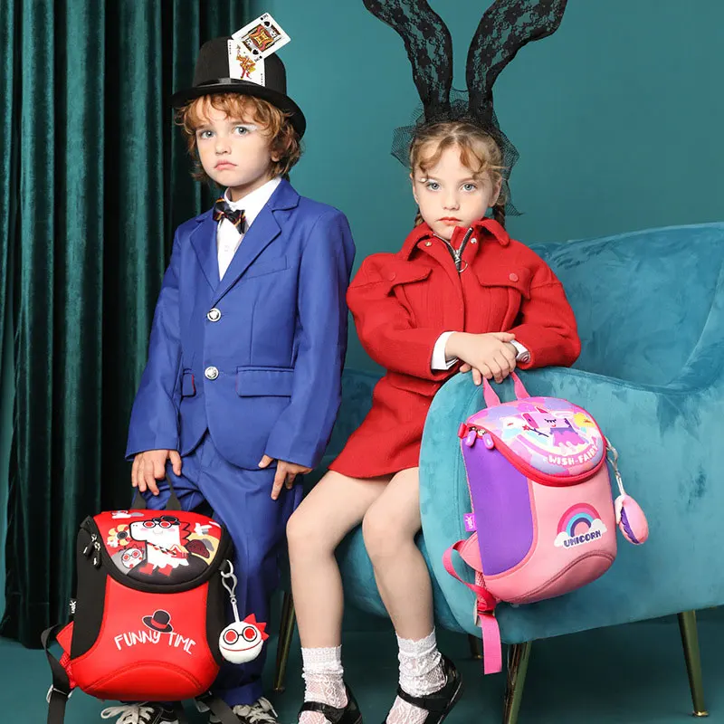 Милый детский рюкзак с рисунком единорога для детей 2-5 лет школьные сумки