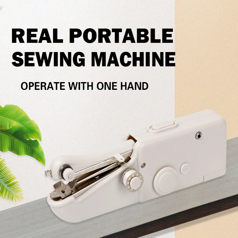 Мини портативный умный электрический портной стежок ручной швейная машина