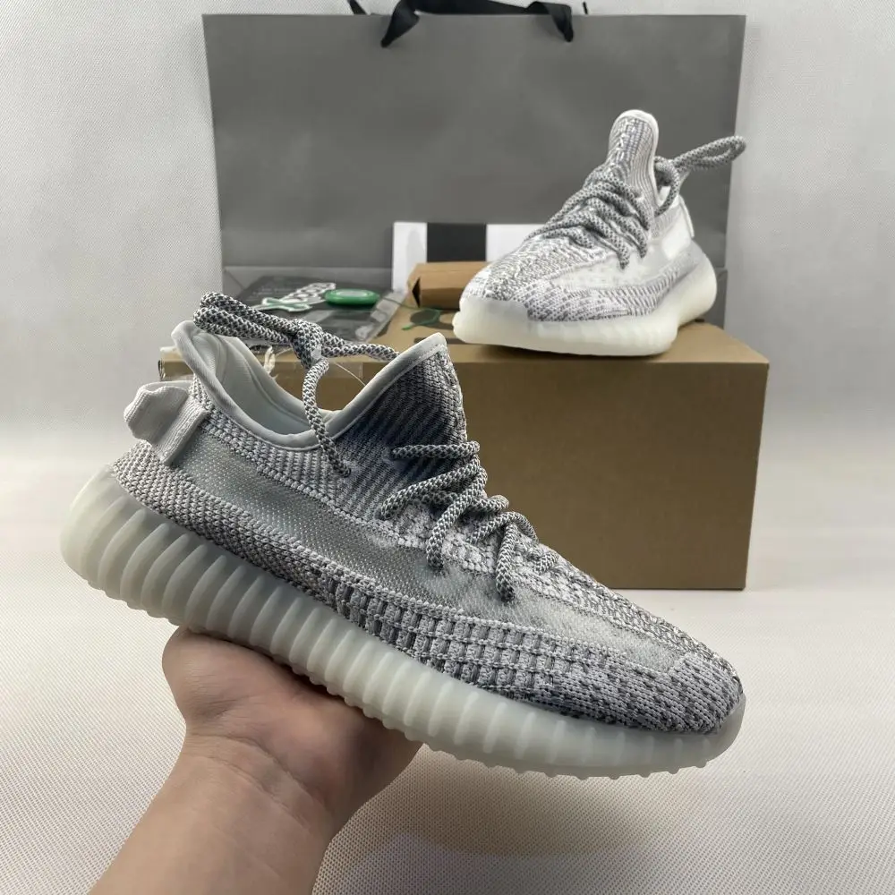 

Top Quality Yeezzzy 350 V2 Men Women Running Shoes Tail light 3M Static Reflective Black white Zebra Sport shoes