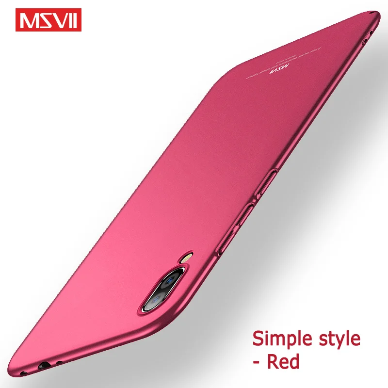Simple Red Чехол MSVII для xiaomi mi A3 lite, чехол для xiaomi mi CC9 E mi A3 mi CC9, тонкий жесткий чехол для телефона из поликарбоната, чехол для xiaomi mi a3 cc9e, чехол - Цвет: Simple Red