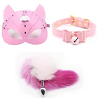 3 шт., маска кошки, женская, 40 см, с лисьим хвостом