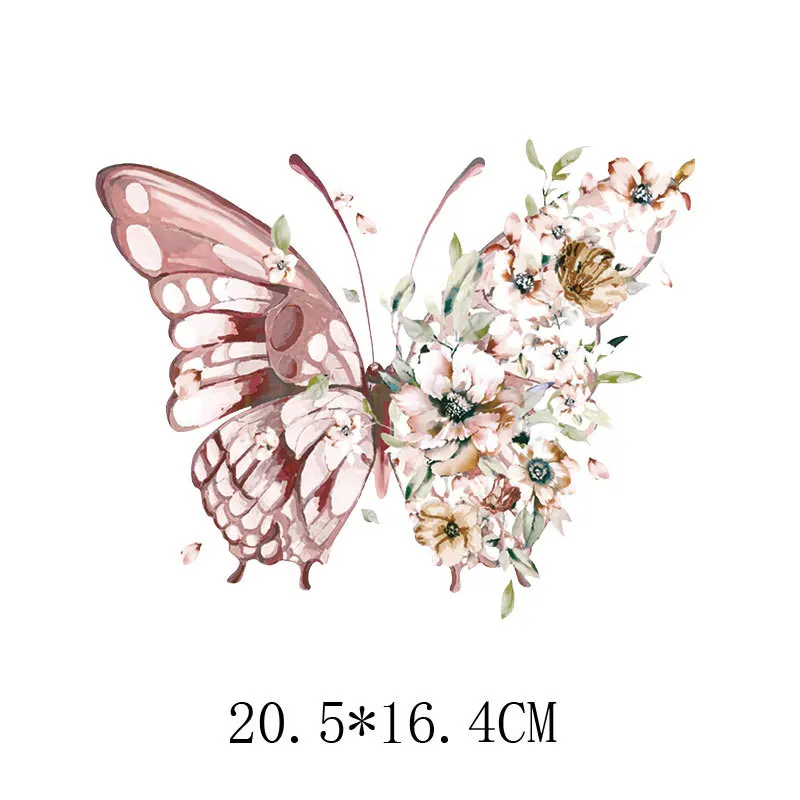 

Beautiful Butterfly Stickers on Clothes Iron-on Transfers for Clothing Women Applique Iron on Patches Ironing Vinyl Transfer