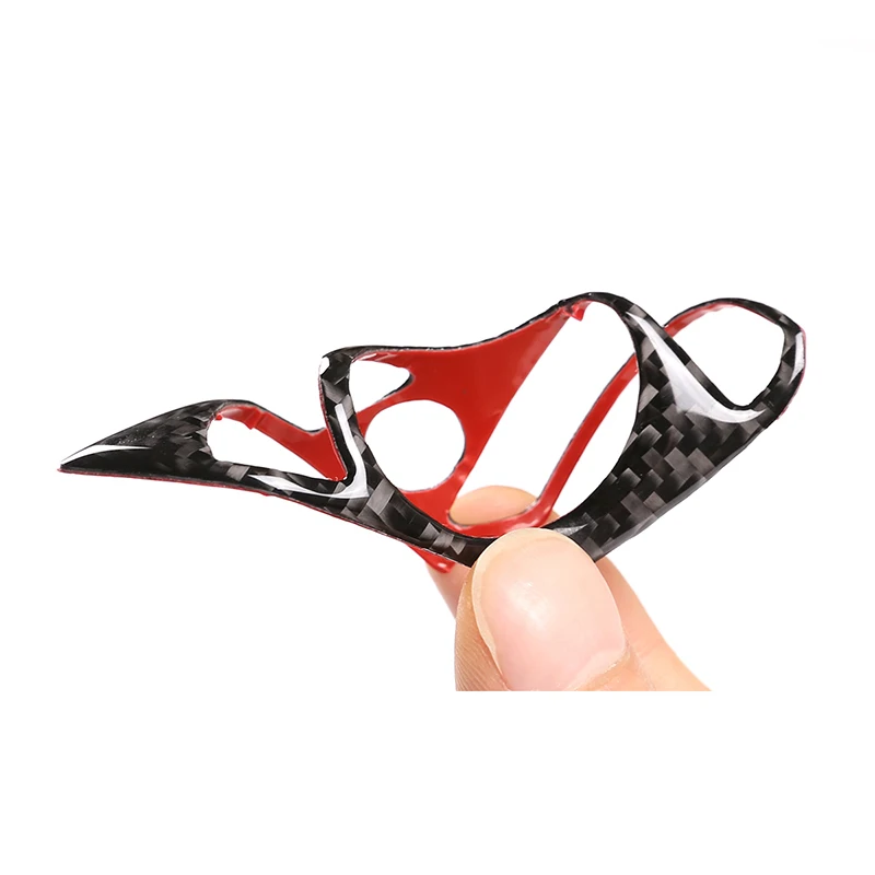 Автомобильный интерьер углеродное волокно рулевое колесо 3D наклейка крышка