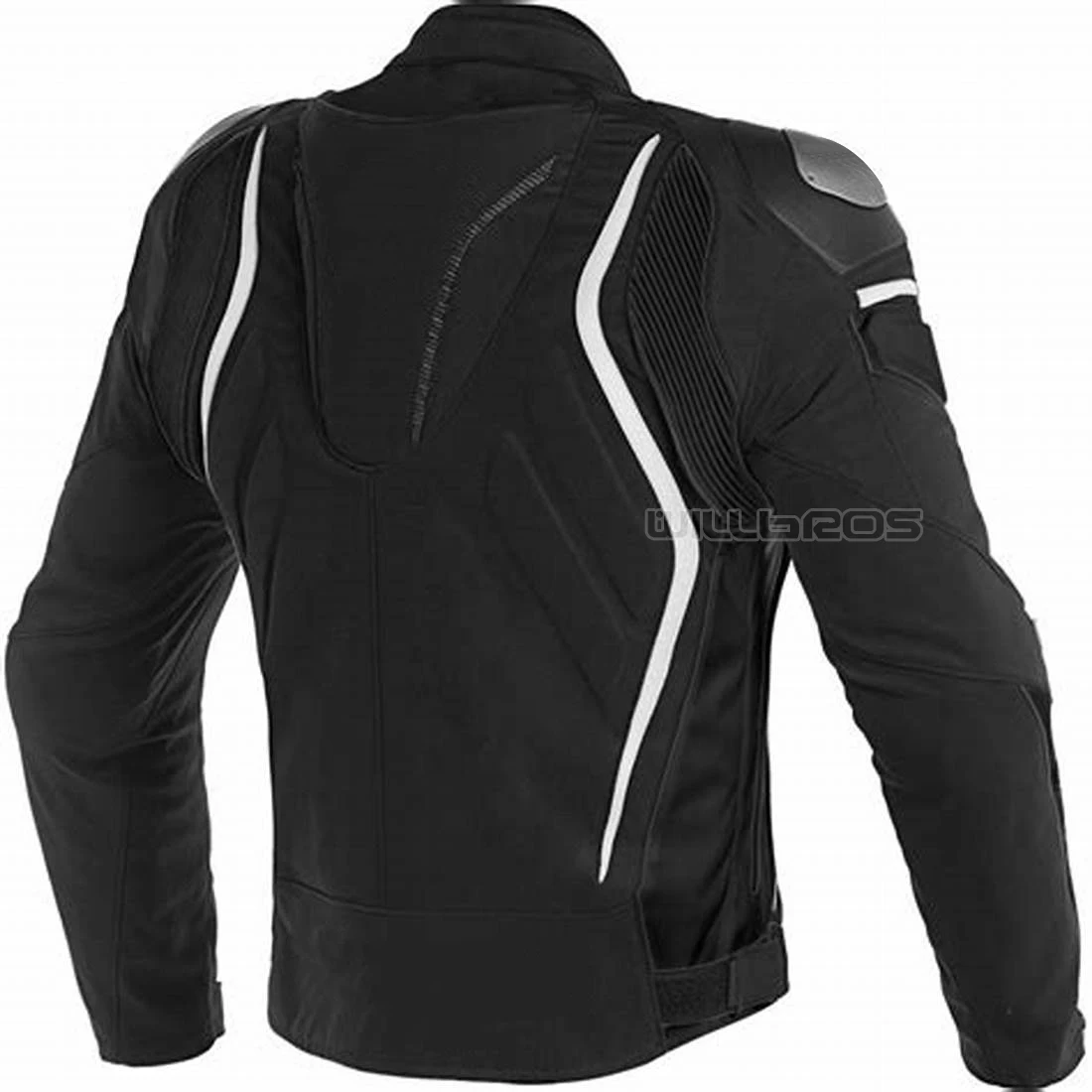 

Black White Red Jackets Dain DYNO TEX Textile Jacket With Warm and Waterproof Lining And Protector