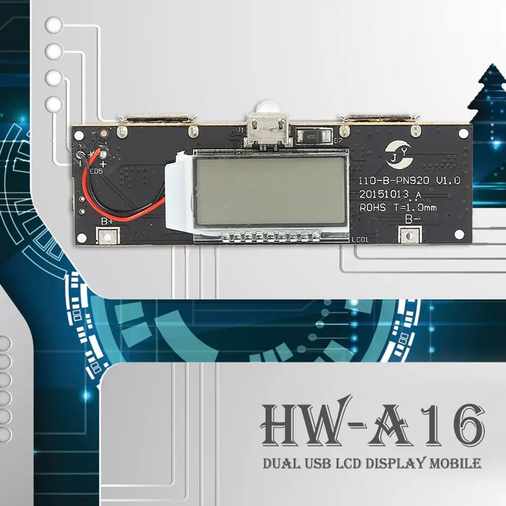 Двойной USB PCB BMS ЖК дисплей Мобильный банк питания аксессуары 18650 зарядное