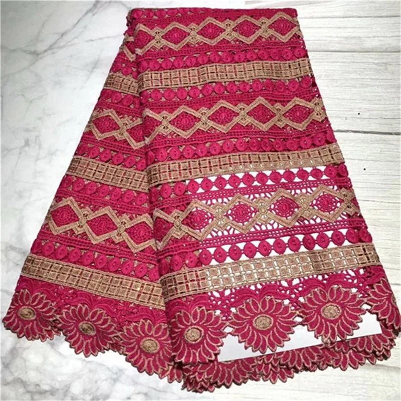 2019 Последнее африканское швейцарское кружево высокого качества Guipure Cord Fabric с камнями французское тюль кружевные ткани для вечерних платьев.