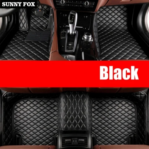 Black Автомобильные коврики для Hyundai Rohens Genesis Coupe 5D всепогодные тяжелые dutycar-Стайлинг Ковровые Коврики напольные вкладыши(2004 - Название цвета: Black