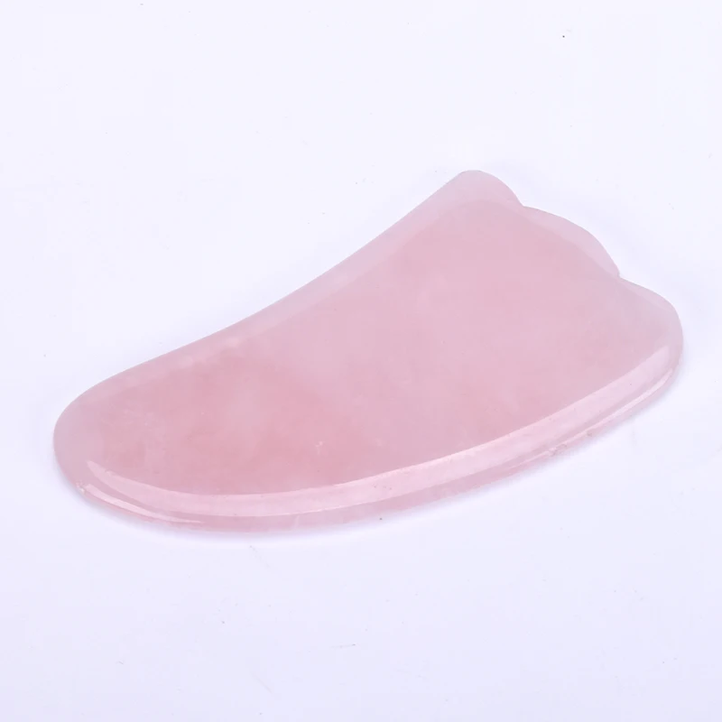 Традиционный скребок для массажа Gua Sha из розового кварца уход за кожей Инструмент для иглоукалывания соскабливание лица массаж спины шеи