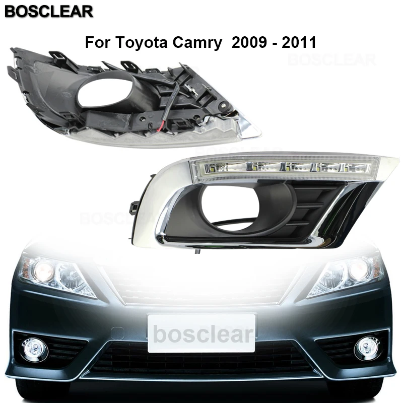 2 шт. автомобильные светодиодсветодиодный дневные ходовые огни для Toyota camry 2009 2010 14