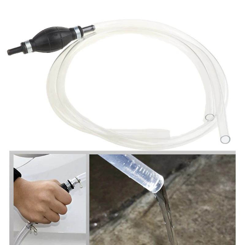 

Automobile suction pipe gasoline manual self-priming hose portable motorcycle fuel tank