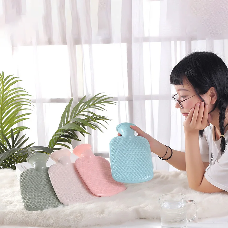 

Hot Water Bottle Winter Warm Hot Water Bottle Portable Water Injection Hand Warm Bag Stripe Thicken Hand Warmer Warming Products