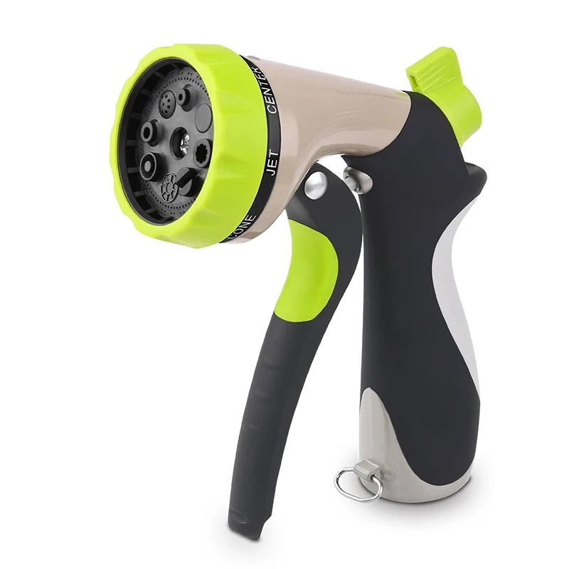 

8 Pattern Garden Watering Gun Hose Nozzle Adjustable Water Gun Multifunction High Pressure Sprayer Watering Spray Sprinkler Tool