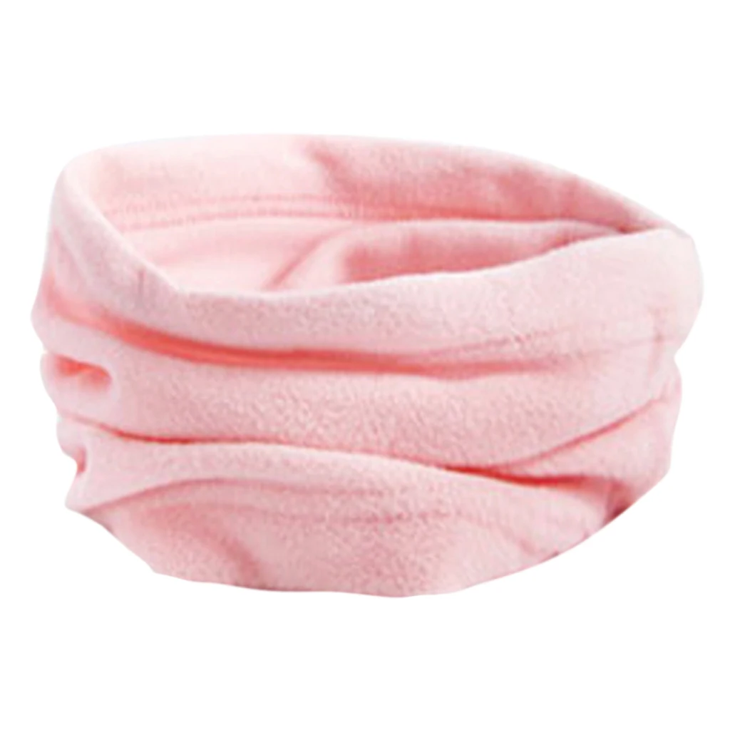 Зимний флисовый мужской и женский шарф с кольцом модный шейный теплый удобный