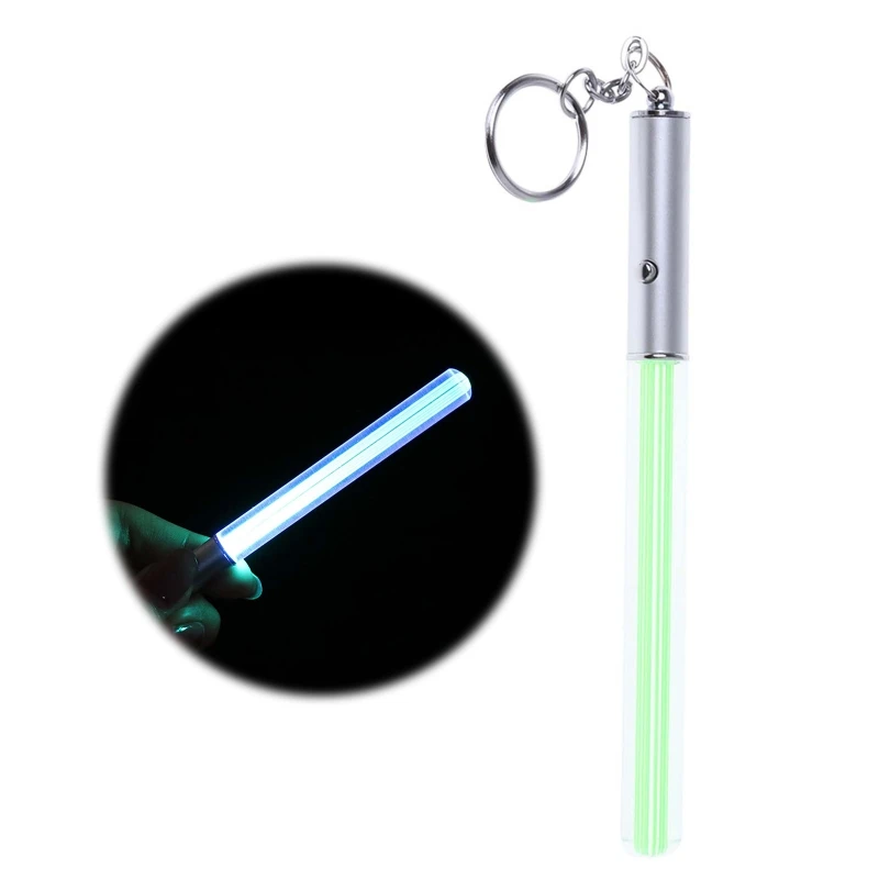 

W3JD Durable Glow Pen Flash Torch Wand Stick Lightsaber LED Light Keychain New
