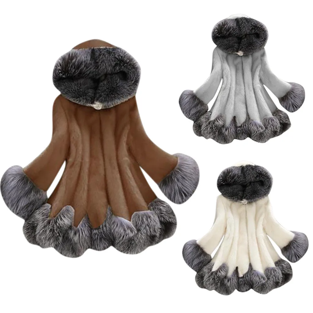 Womail пальто из искусственного меха для девочек новинка 2019 Модная парка пуловер с