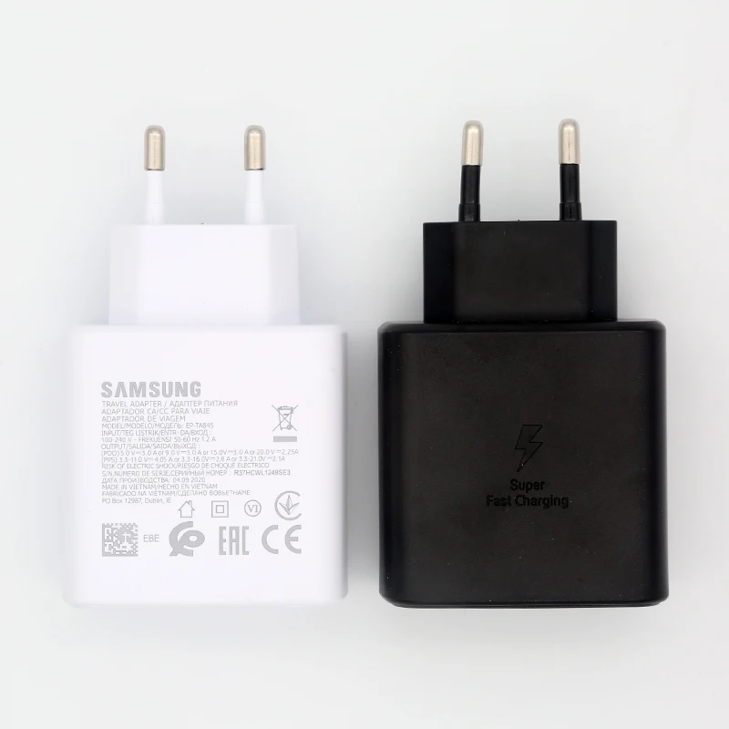 original samsung fast charger 45w fast type c adapter cable for samsung galaxy note 10 20 s20 plus s20 ultra s21 a71 a80 a91 free global shipping