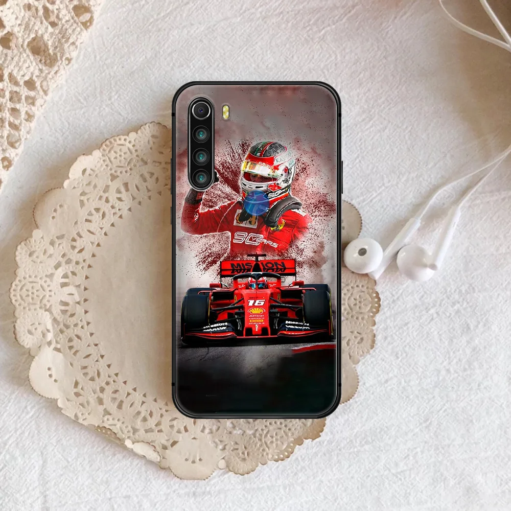 

Charles Leclerc Phone Case For XIAOMI Redmi Note 5 7 8 T 9 6A 7A 8A 9S K 20 30 Pro black Waterproof Trend Funda Soft Coque
