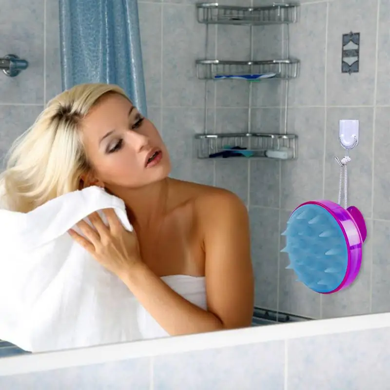 Мягкий спа силиконовая Массажная кисть волосы шампунь для кожи головы Уход за