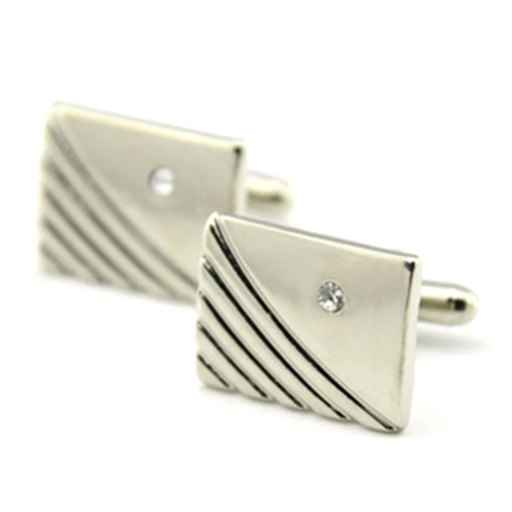 3 шт. Металлическая Булавка для галстука с покрытием запонки и зажим со стразами