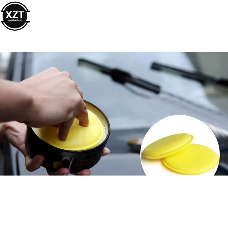

12Pcs Car Foam Sponge Foam Sponge Wax Applicator Cleaning Detailing Pads Car Waxing Polish Car Home Care Cleaning Yellow 10cm