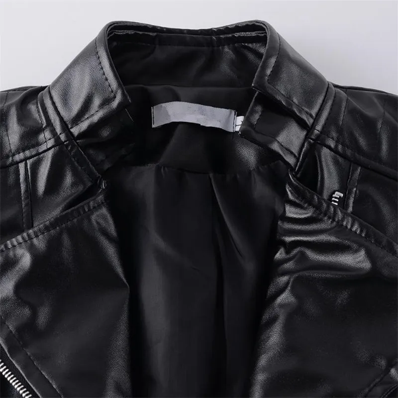 2019 classic design women's PU soft leather jacket short Slim motorcycle ladies with zipper black coat | Женская одежда