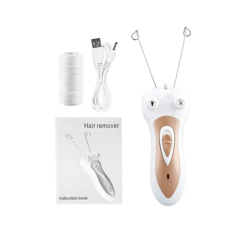 

Women Electric Epilator Body Facial Hair Removal Defeatherer Cotton Thread Depilator Lady Shaver Face Hair Remover Beauty Care
