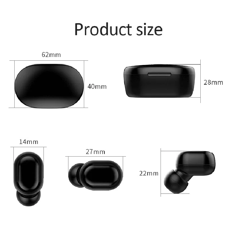 

A7S TWS Bluetooth 5.0 Earphones Touch Control Wireless Earbuds Waterproof Stereo Earphone For iPhone Xiaomi Redmi