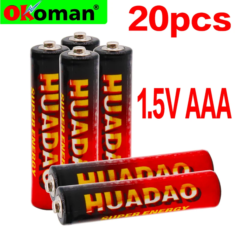 20 шт. Углеродные сухие pilas aaa 1 5 В батарея R03 R3C для камеры калькулятор будильник