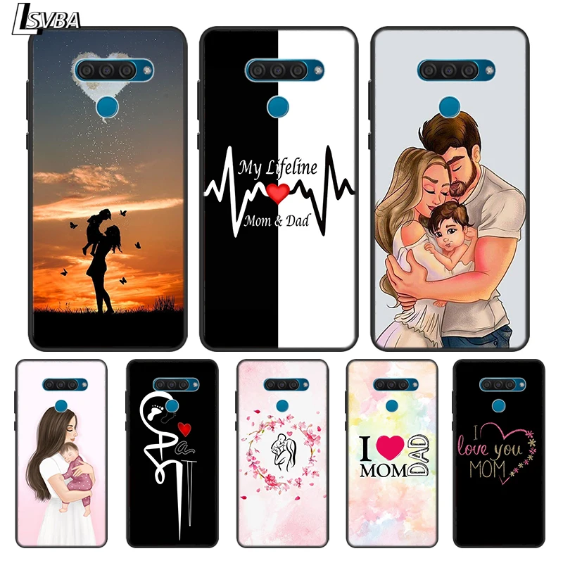 

Mom Dad Baby Family For LG K22 K71 K61 K51S K41S K30 K20 2019 Q60 V60 V50S V50 V40 V35 V30S V30 G8 G8S G8X ThinQ Phone Case