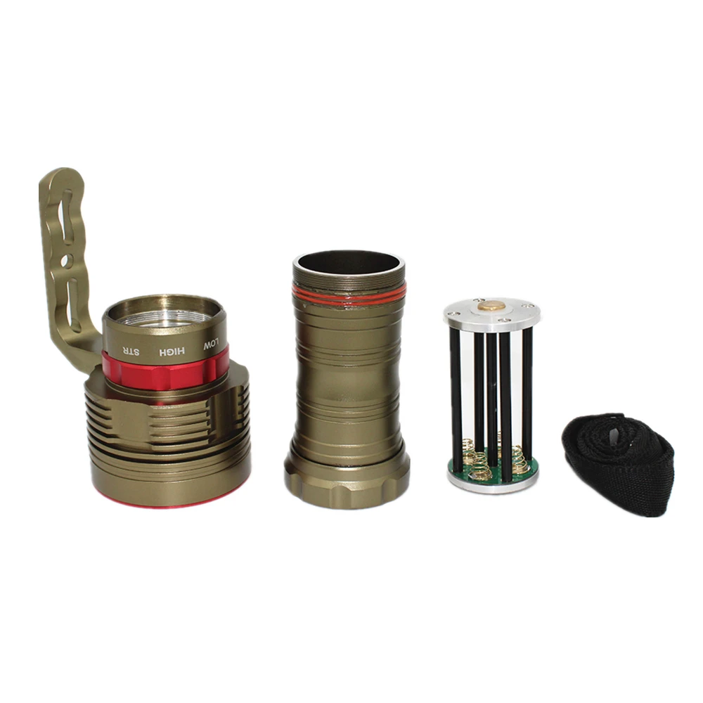 Подводный портативный фонарь для дайвинга 100 м макс. 600 лм с магнитным управлением