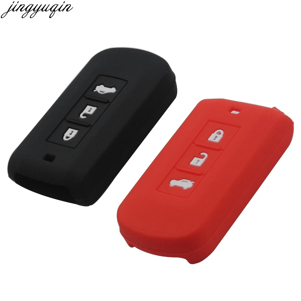 

Remote 3 Buttons Smart Car Key Case Cover For Mitsubishi Outlander 2016 Lancer 10 Pajero Sport ASX L200 Keyrings Holder Case