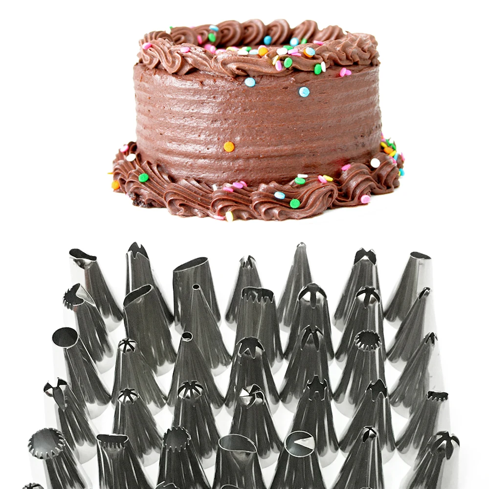 48 шт./компл. набор для выпечки тортов инструменты аксессуары из нержавеющей стали