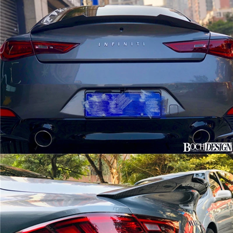 M4 Стиль Реальные углеродного волокна автомобилей спойлер заднего багажника