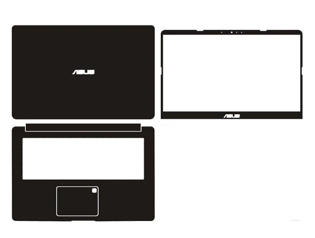 Чехол для ноутбука из углеродного волокна Виниловая наклейка ASUS VivoBook S510 S510UA S510UN