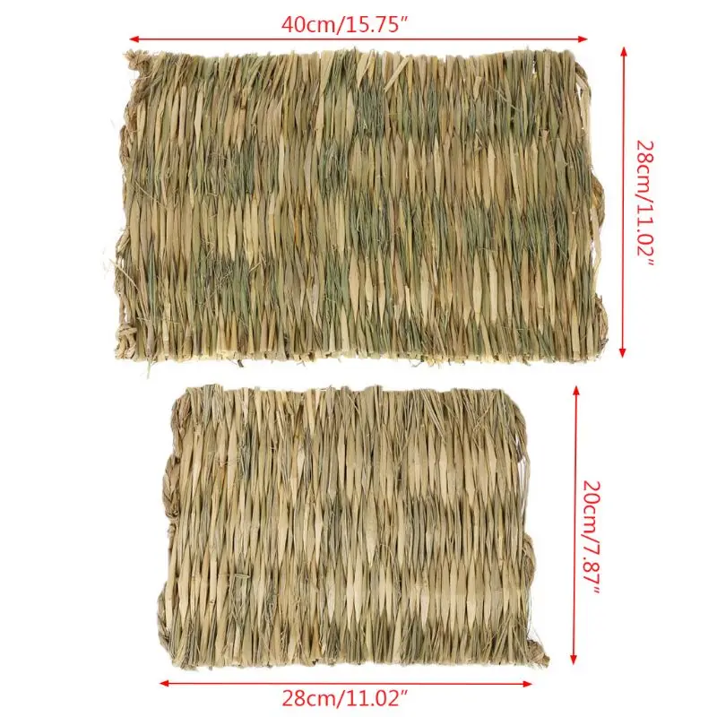 

Rabbit Grass Chew Mat Small Animal Hamster Cage Bed House Pad 85LA