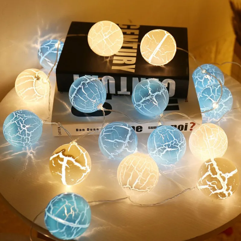 

LED String Lights Battery Colorful Garland Fairy Pendant Ball Christmas Tree Lamp Holiday Party Wedding Bedroom Decoration