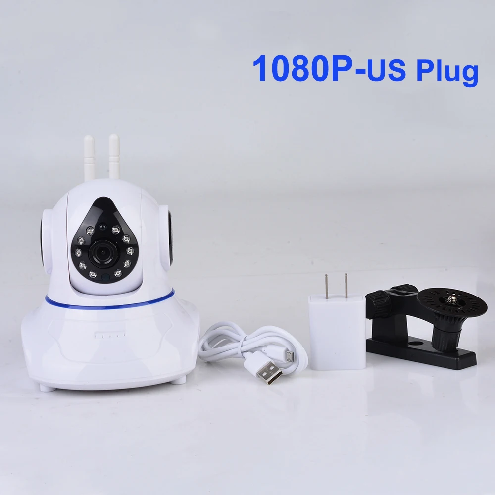 US-1080P Ip-камера, детская камера для домашней безопасности, двухсторонняя аудио HD 720 P, беспроводная мини-камера ночного видения, CCTV, WiFi камера, детский монитор - Цвет: US-1080P